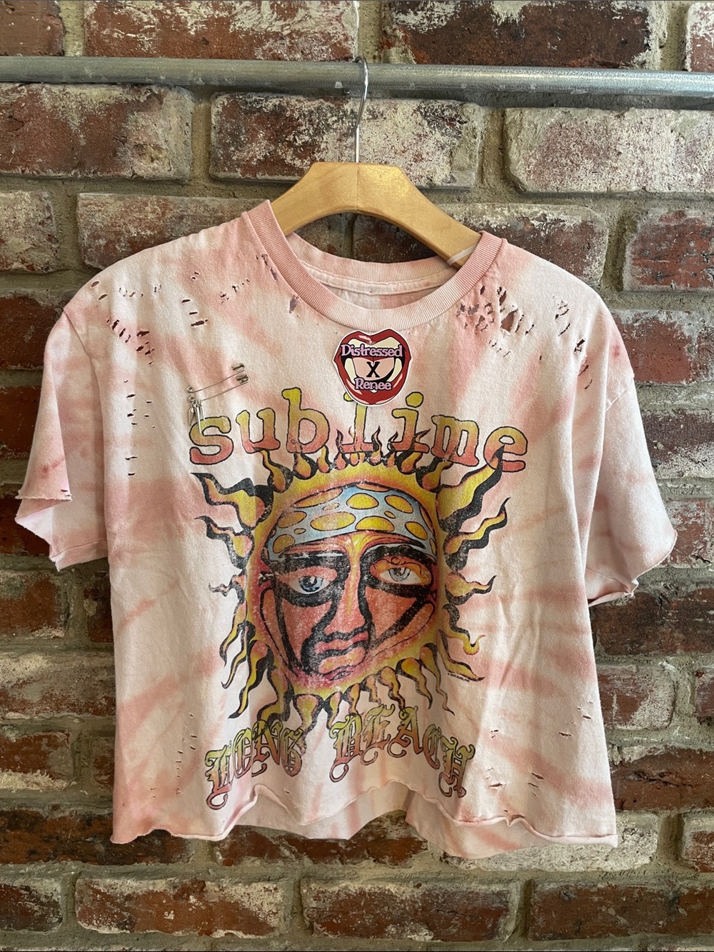 Sublime Distressed Crop Top
